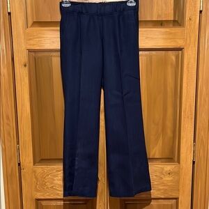 Lilly Pulitzer Navy Wide Leg Linen Pants